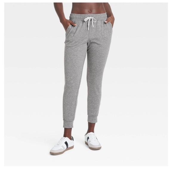 all in motion Pants - All in Motion Heather Gray Joggers